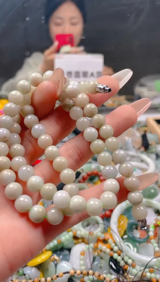 【闪购商品】翡翠颈饰未镶嵌7-8MM/Y/翡翠A货一图一物