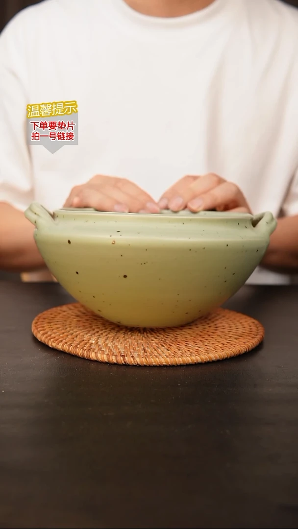 瓷片泥泥多肉花盆  口15