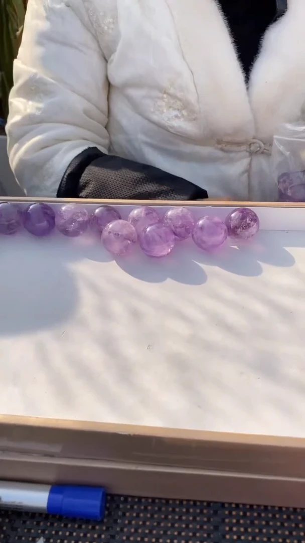【闪购商品】水晶球未镶嵌紫晶球D537多样性发其一（不配底座）