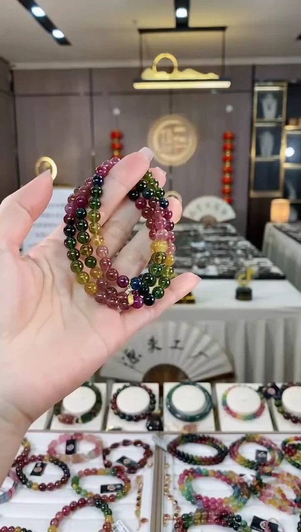 【闪购商品】碧玺三圈手串未镶嵌（多样性发一条）hon