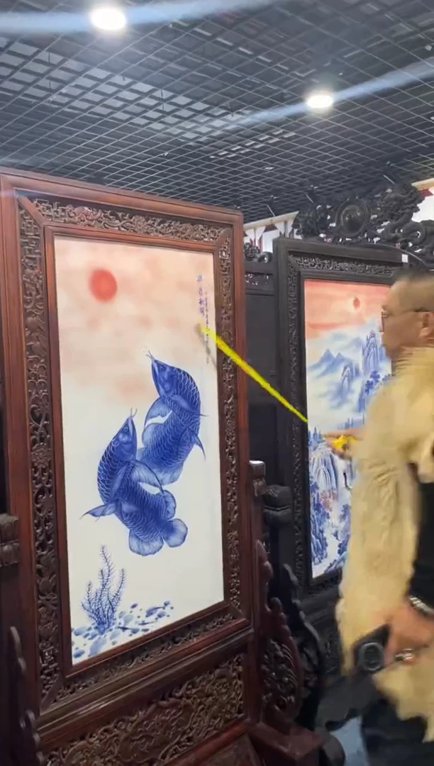 瓷翔龙祥瑞185*95cm