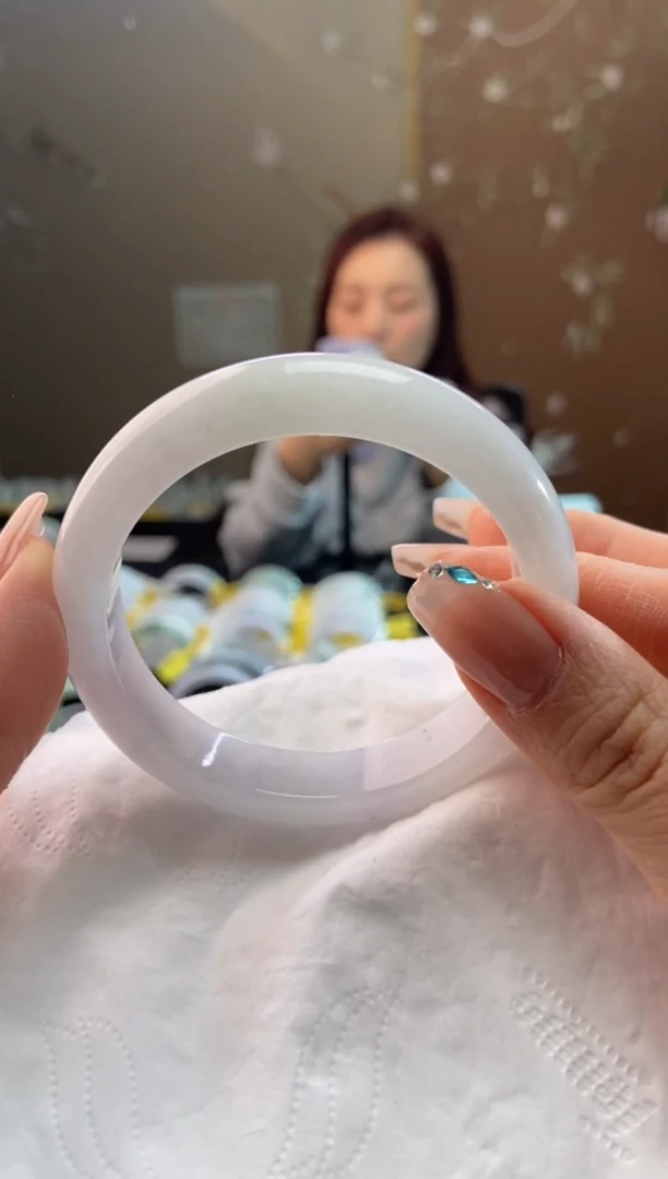 未镶嵌手镯翡翠55.4圈口t