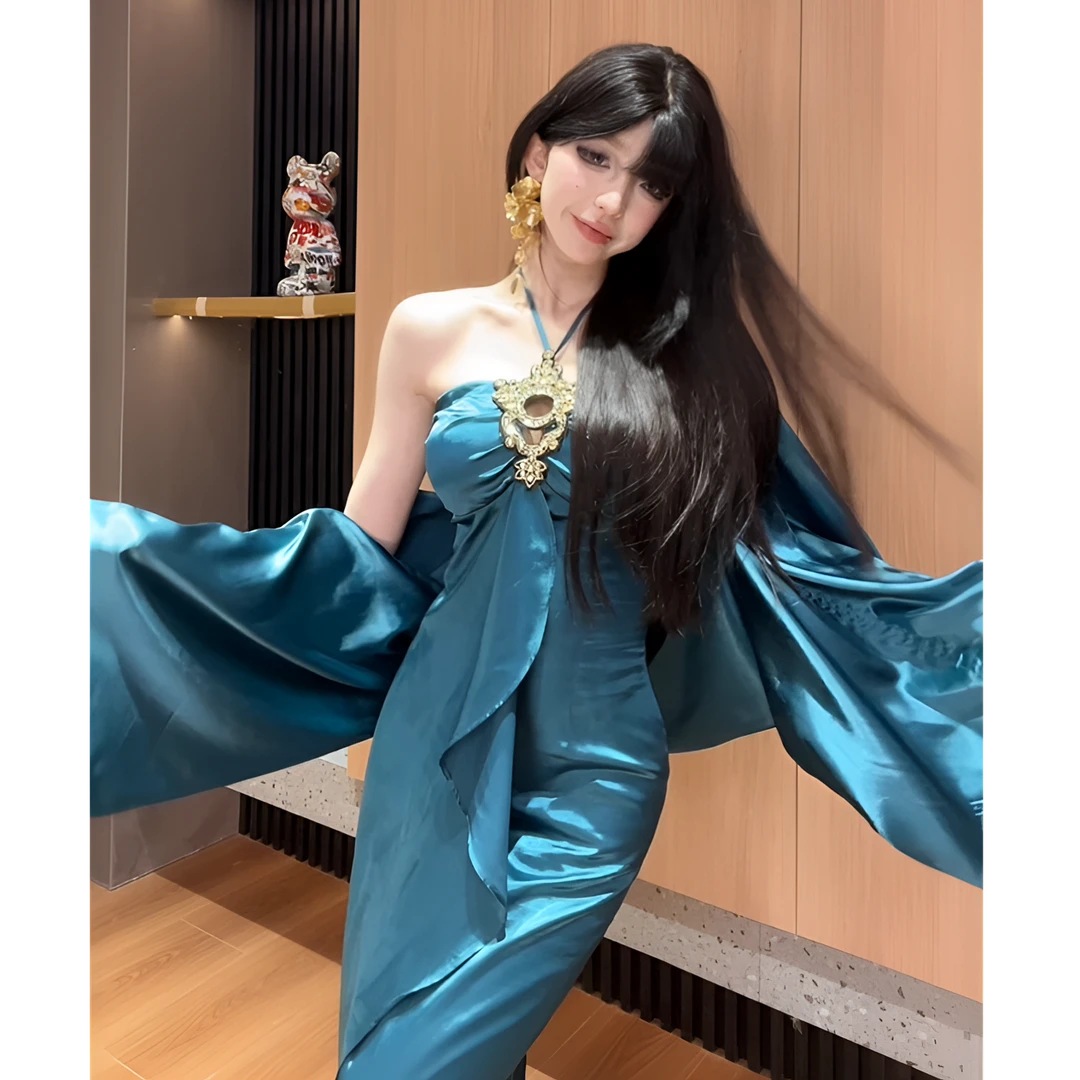 【小洋家】（不可机洗）（曼陀罗）吊带背心纯欲辣妹裙-SXYYN404501