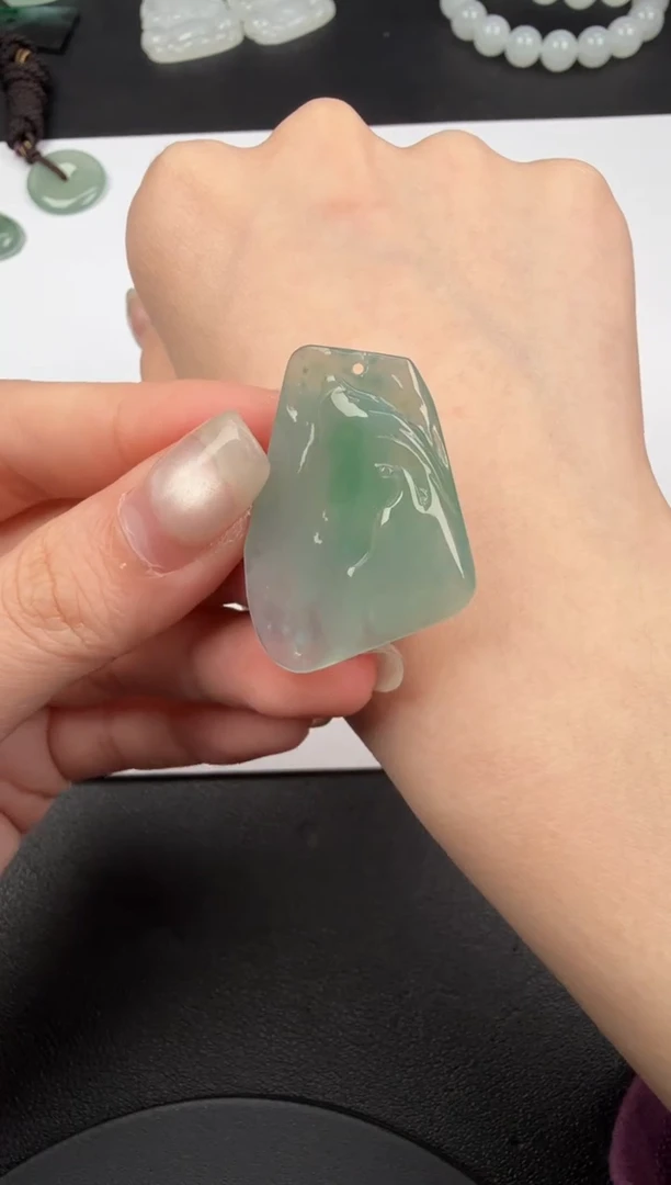 吊坠(不含链)未镶嵌翡翠翡翠饰品-96