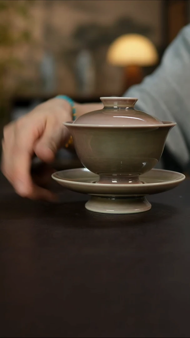 杯景德镇陶瓷杯碗柴烧多人