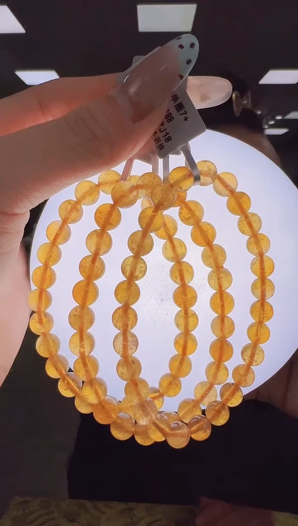 【闪购商品】碧玺手链未镶嵌B3 lb2537约7mm多样性发一件