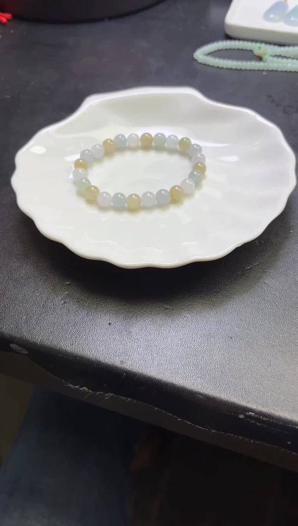 未镶嵌挂件翡翠发一件手串25—006