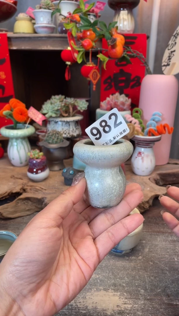 【闪购商品】摆件微瑕982知木小芳花盆