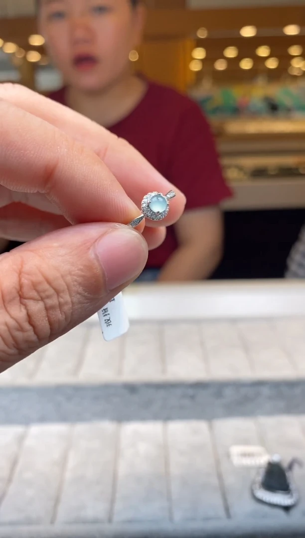 翡翠戒指未镶嵌天然翡翠拍一发一多样性发货
