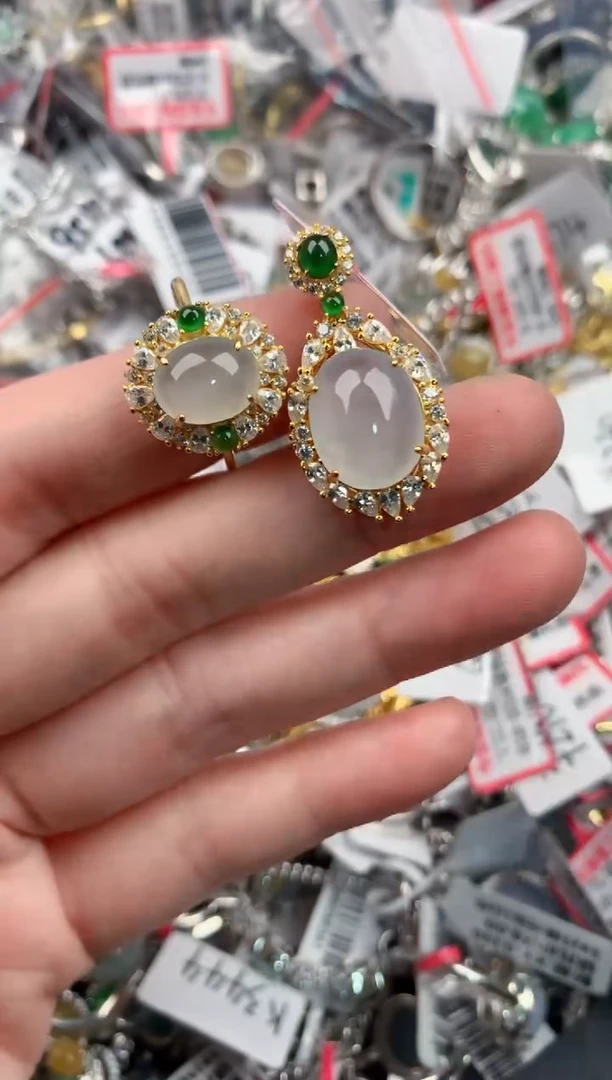 银S925镶嵌戒指翡翠4444----1