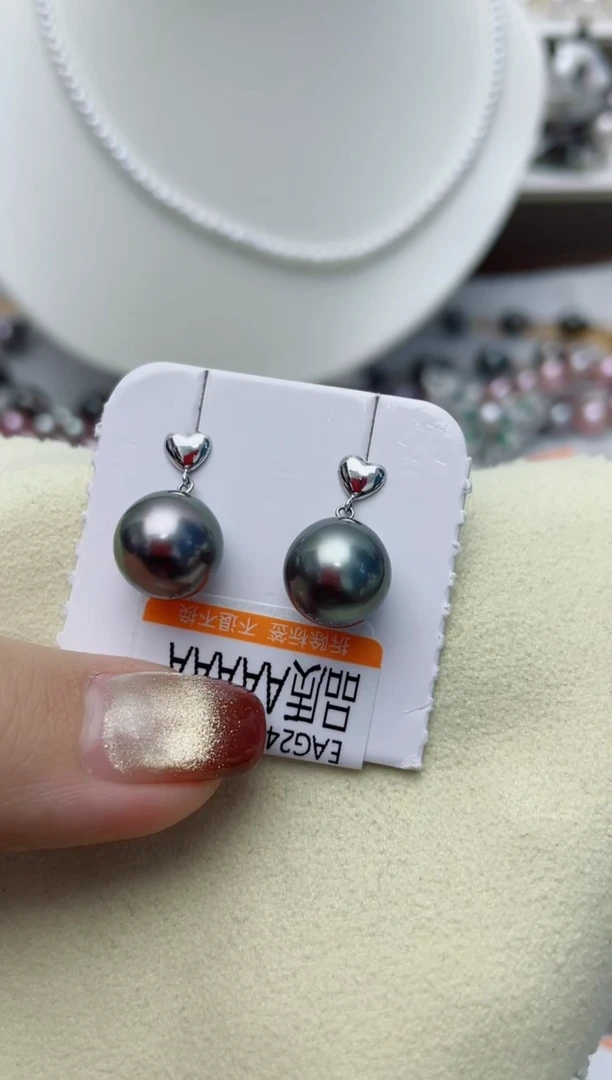 【闪购商品】海水珍珠耳饰18K金镶嵌W139