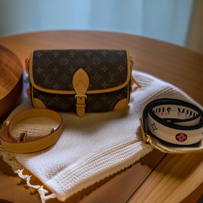95新 LouisVuitton/路易威登 经典老花法棍新款腋下斜挎包004748