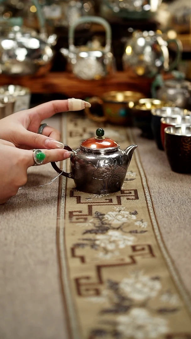 足银999泡茶壶