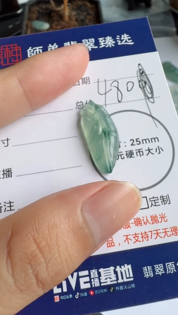 定制翡翠未镶嵌叶子