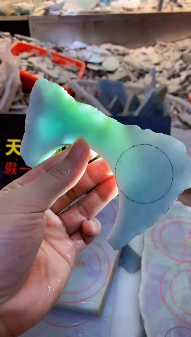 裸石翡翠0朗0翡翠珠宝691