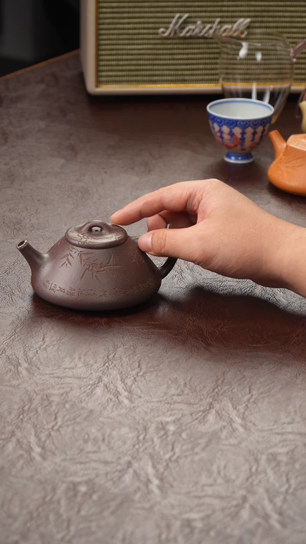 茶壶紫砂A****?大水潭子冶石瓢