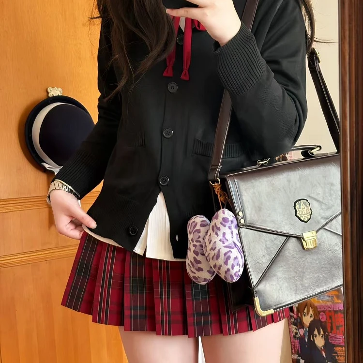 【绯野】原创JK正版格裙学院风制服半身裙校供小个子软妹百褶裙