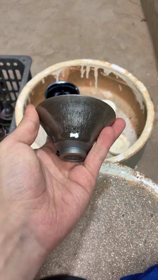 茶盏真柴烧建盏换点柴火