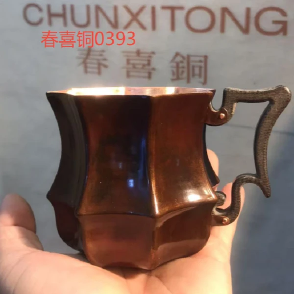 【喜器】欧式八角咖啡杯（春喜铜0393）