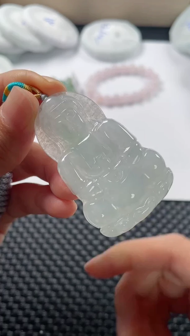 颈饰未镶嵌翡翠基地发货H 4549 观音