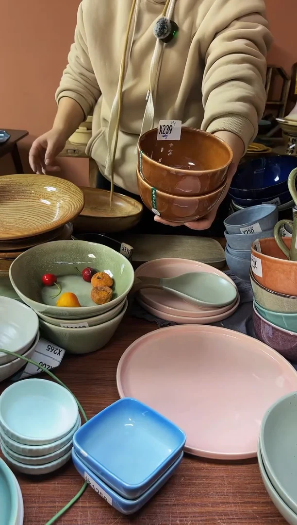 【闪购商品】碗X239 陶瓷棕色碗2件套