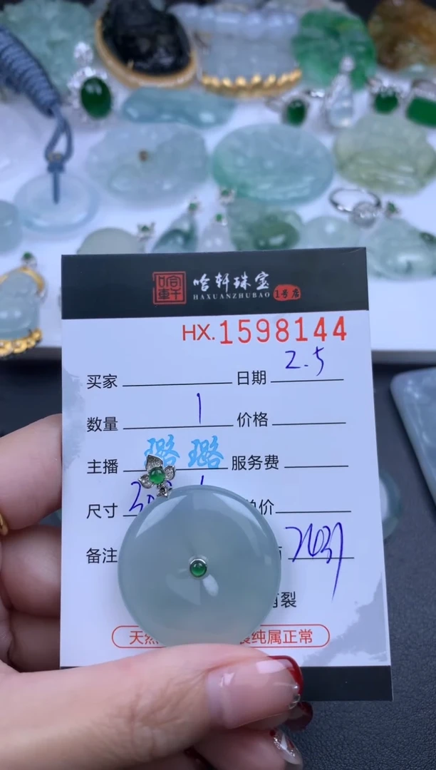 【闪购商品】翡翠挂件未镶嵌哈轩 挂件1