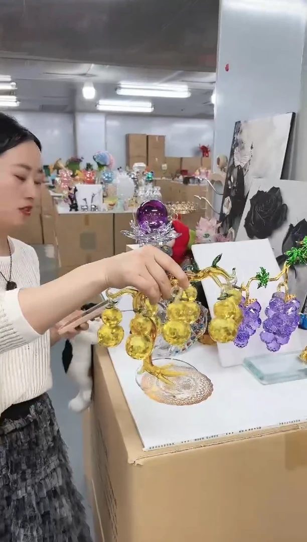 金沃水晶琉璃摆件    葫芦