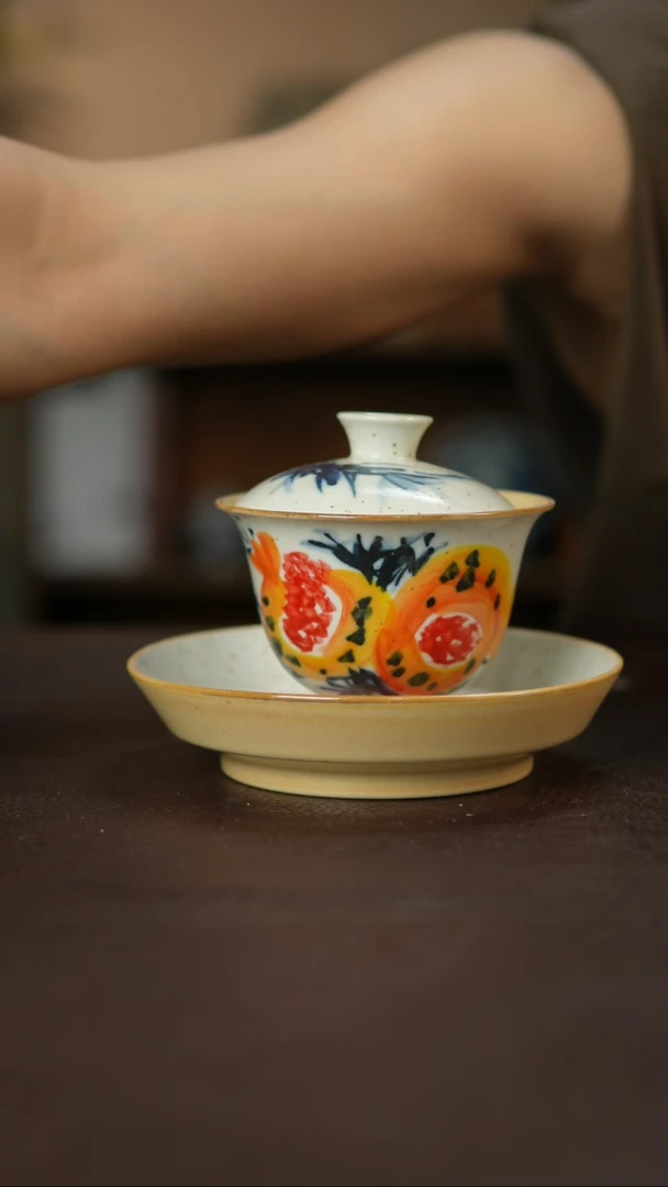 杯景德柴烧手作微瑕