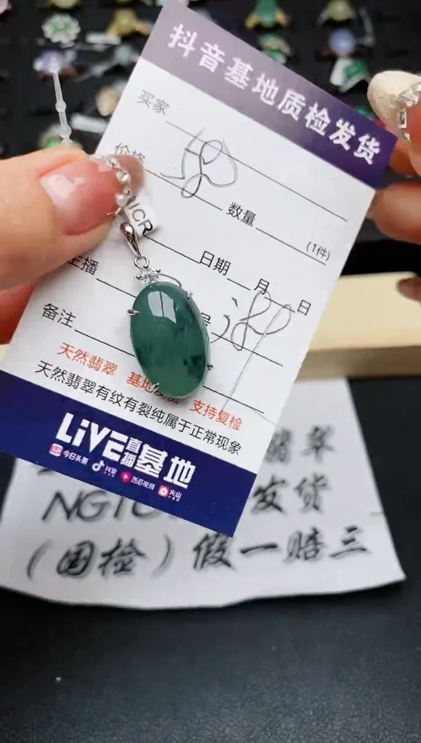 【闪购商品】翡翠颈饰银S925镶嵌...........