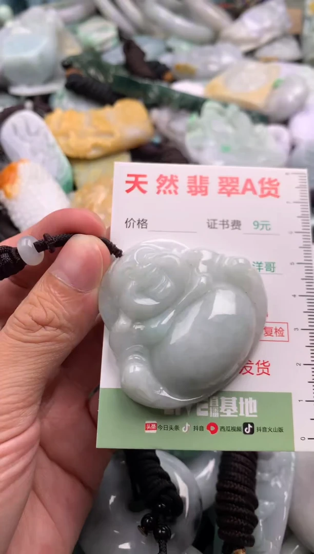 翡翠未镶嵌吊坠(不含链)1