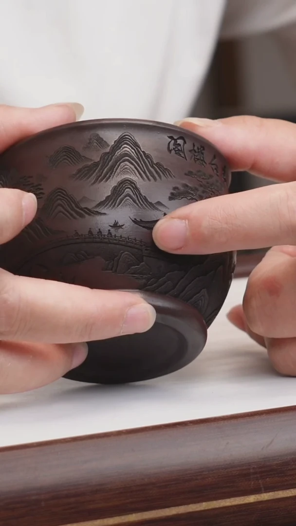 茶壶紫砂亭台楼阁杯