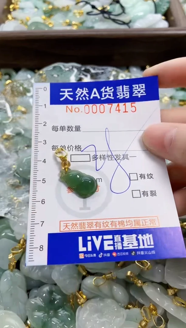 颈饰未镶嵌翡翠天然A货翡翠