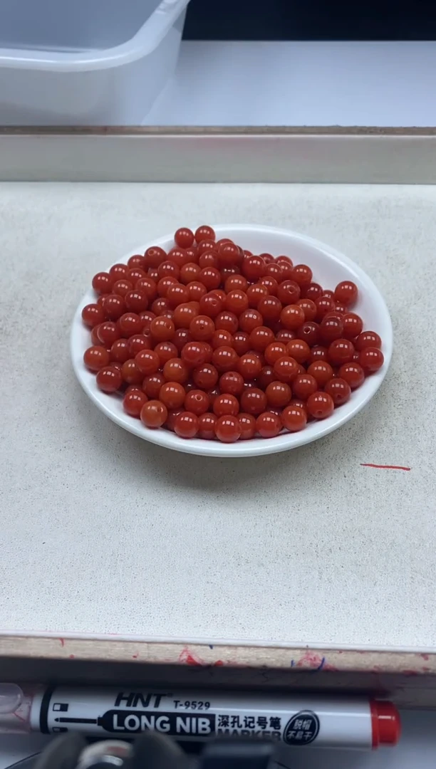 【闪购商品】玛瑙/玉髓颈饰未镶嵌w2185满肉南红8mm*30颗