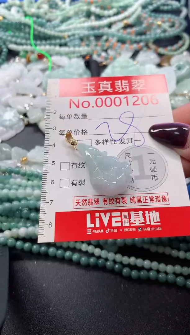 吊坠(不含链)未镶嵌翡翠1206