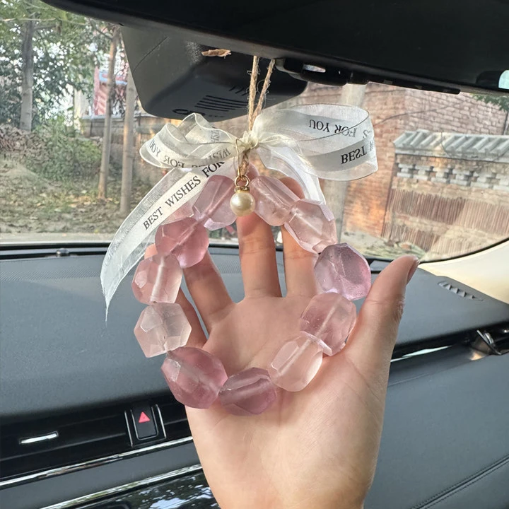 渐变水晶砖石葡萄串香皂高级感车载挂件装饰肥皂创意趣味伴手礼