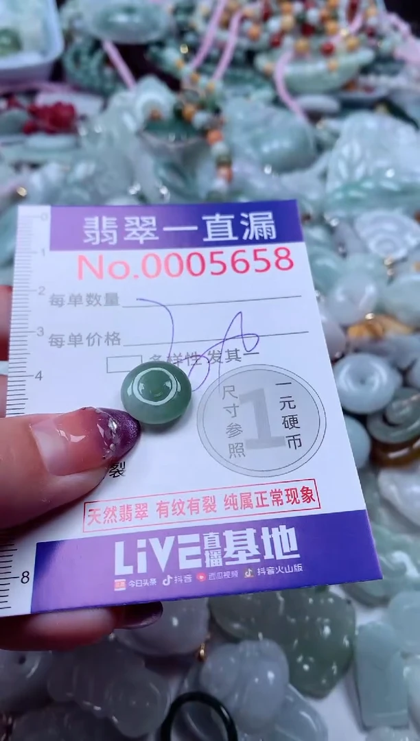 翡翠未镶嵌吊坠(不含链)5658