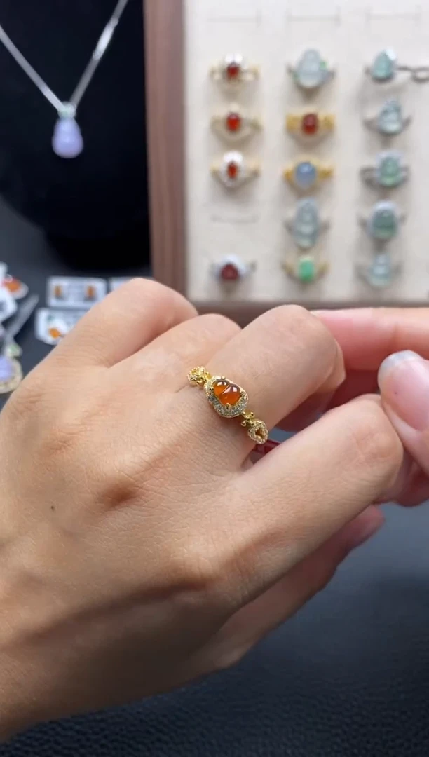 银S925镶嵌戒指翡翠1111