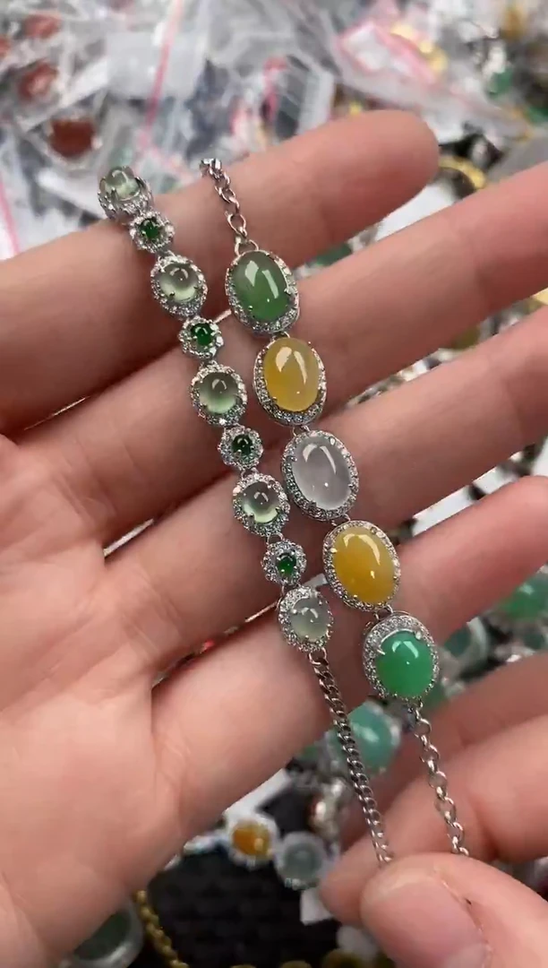 银S925镶嵌戒指翡翠222                8