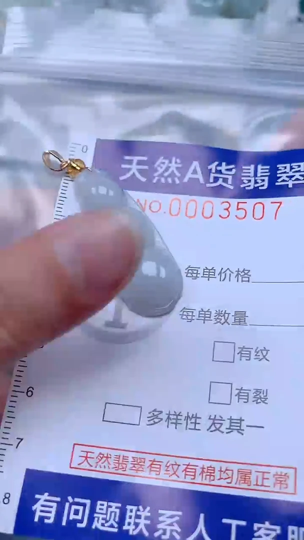 翡翠未镶嵌吊坠(不含链)1