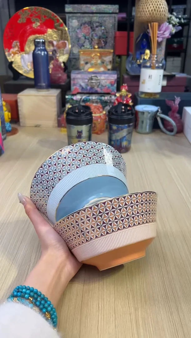 172歌剧院面碗套二（蓝=橙）