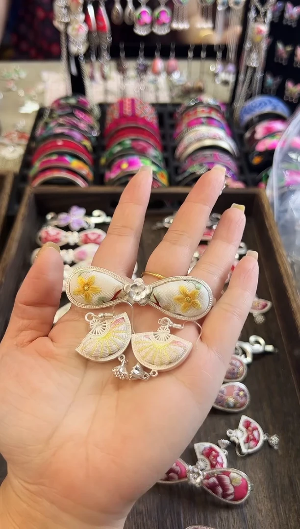 织绣艺枝独绣老绣饰品144