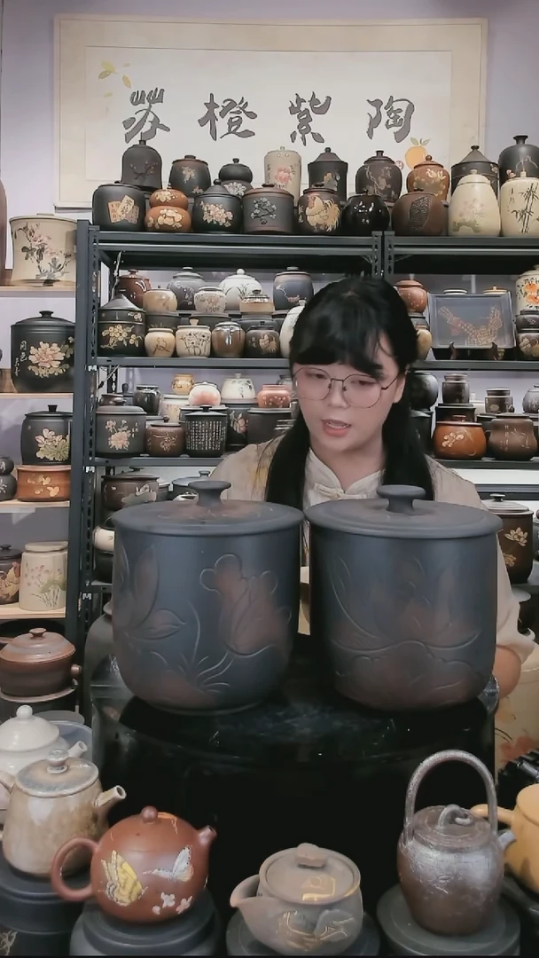 壶两只164.165-微瑕  苏橙茶周边