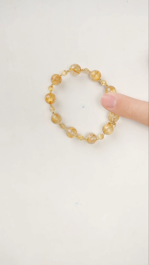 18K金镶嵌手串水晶手串