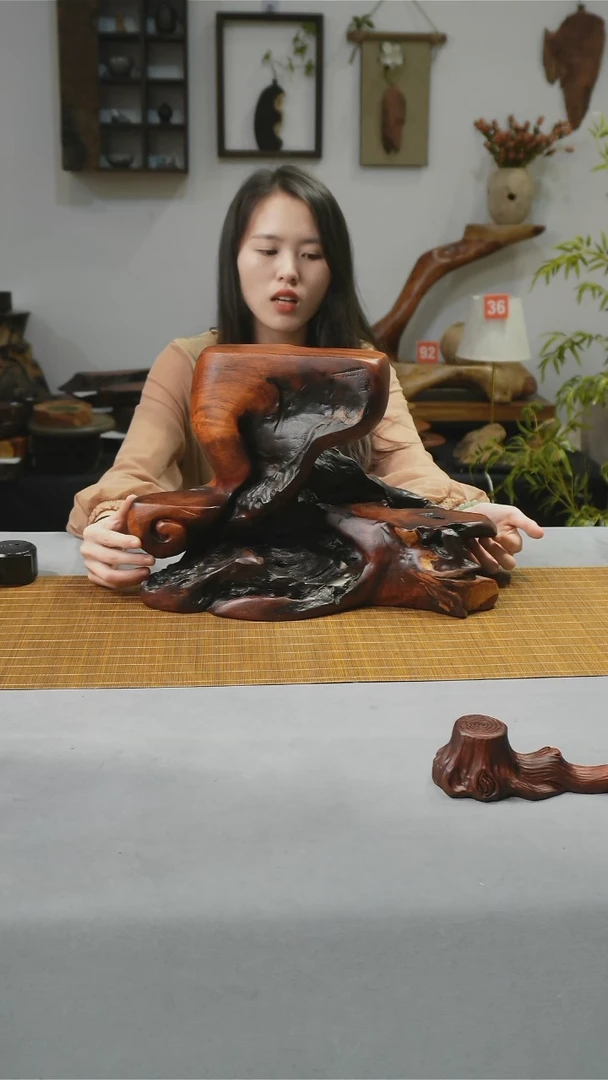 缅甸花梨木置物台