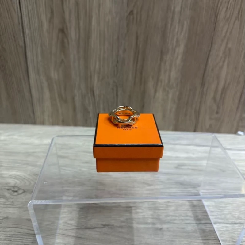 95新 Hermes/爱马仕 乱乱子中古汉堡/女士/丝巾扣/118266