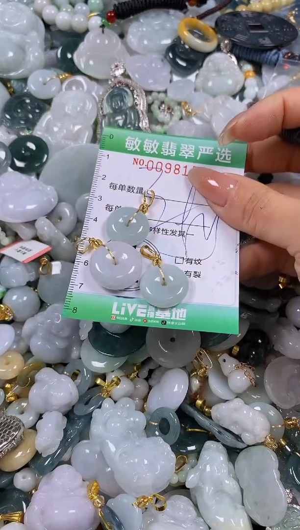 【闪购商品】翡翠颈饰未镶嵌闪购0098150多样性发其一