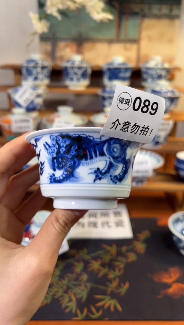 089狮子纯手工手绘随机发一只不论全品或微瑕不退不换