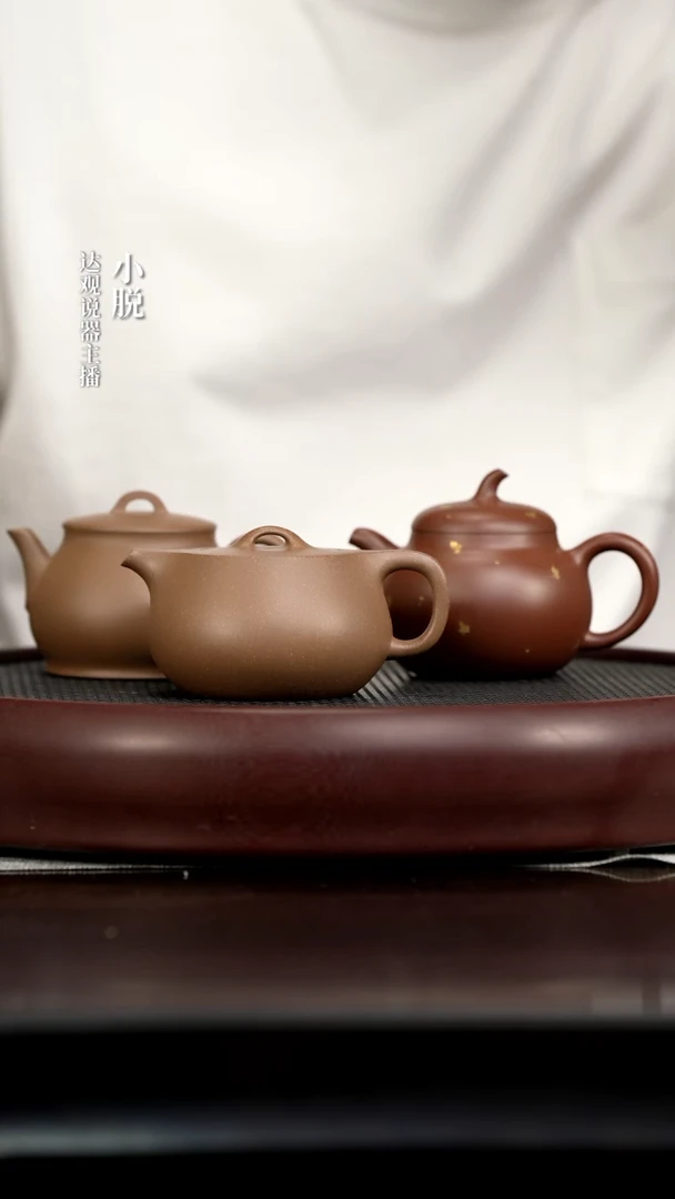 茶壶紫砂DG32万宁泉一品青段还19+42应心素220+155茄段洒金底2