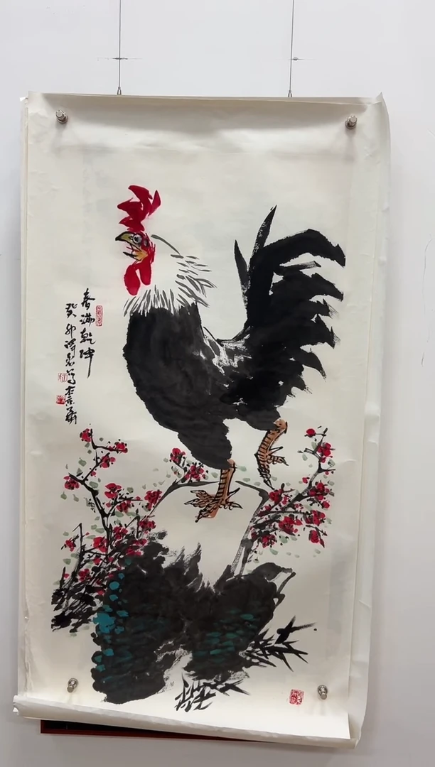 国画王泽喜8平尺花鸟