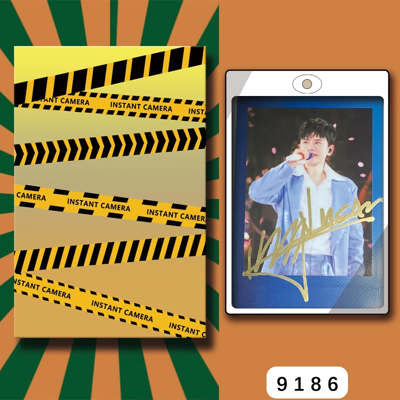 D9186【张杰】 正品拍立得照片 渐变